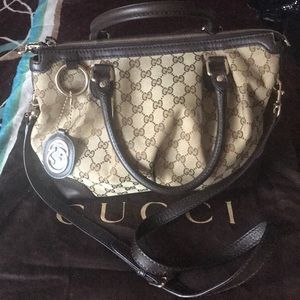 SOLD Gucci Sukey GG Canvas Medium Handbag